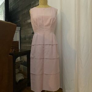 3/$40 🌸Stop Staring Clothing Pink Cupcake Pin-up Rockabilly Tiered MIDI Dress